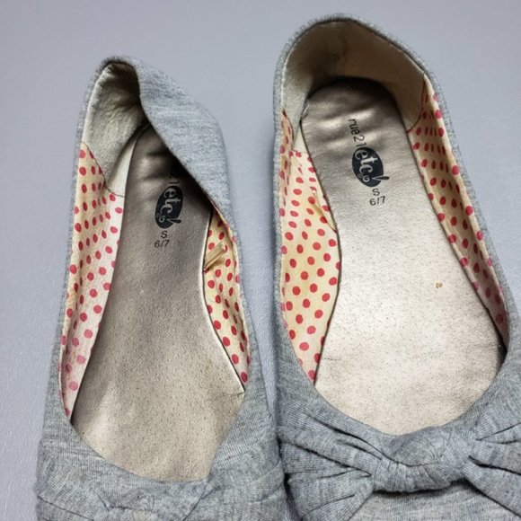 5/$25 Rue21 ect gray bow flats size 6/7 - Picture 4 of 10